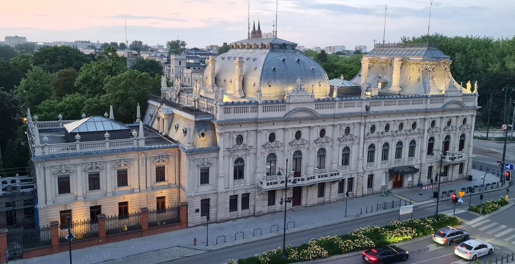 W Pałacu Izraela Poznańskiego trwają prace konserwatorskie i renowacyjne. W ich trakcie odsłonięto secesyjne polichromie.