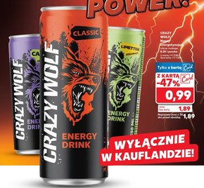 Napój energetyczny Crazy Wolf niska cena