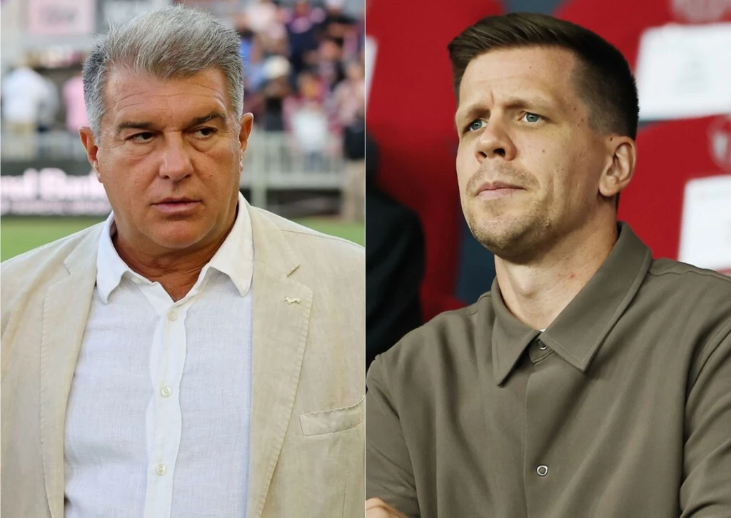 Joan Laporta i Wojciech Szczęsny Joan Laporta i Wojciech Szczęsny