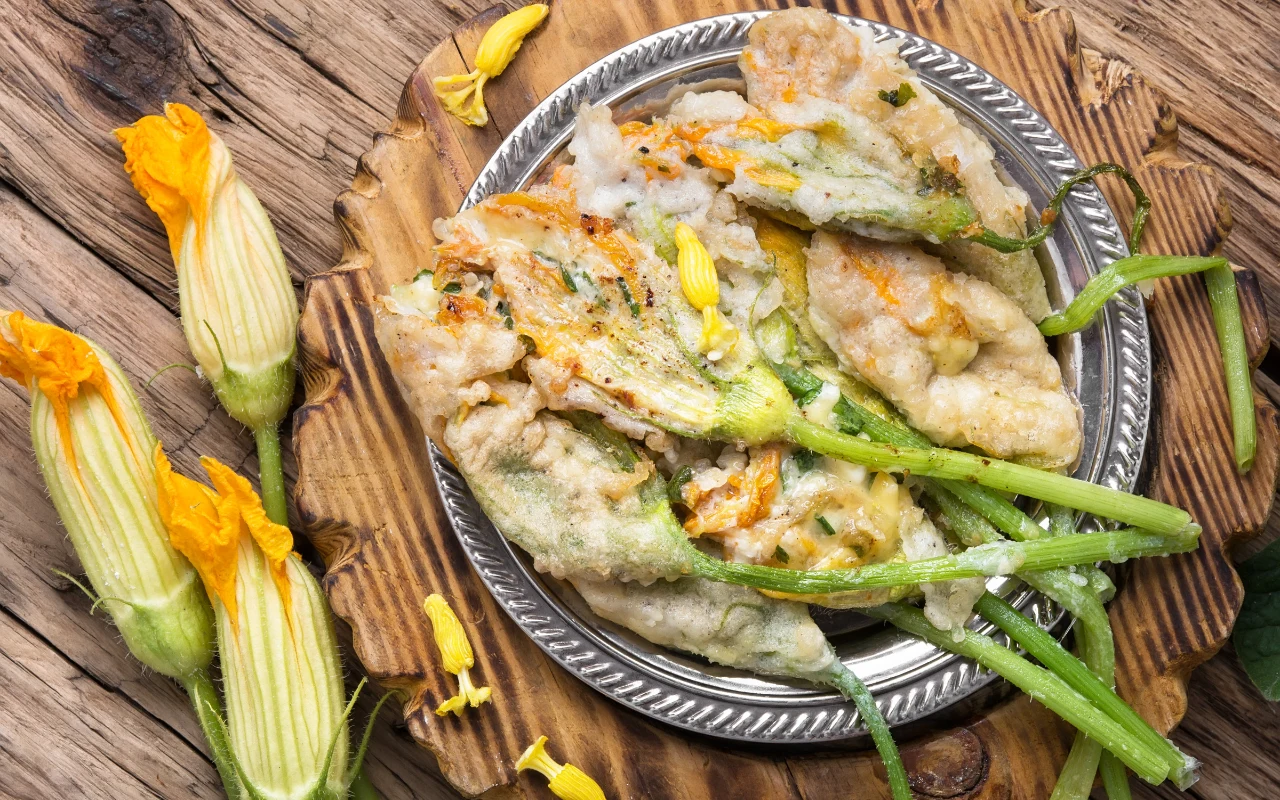 Kwiaty cukinii w tempurze