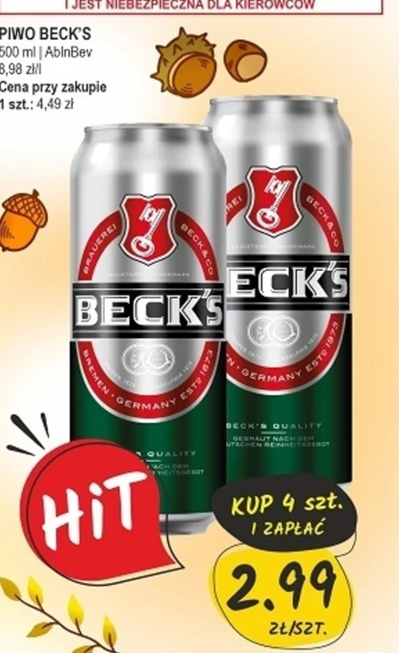 Beck's Piwo jasne 500 ml
