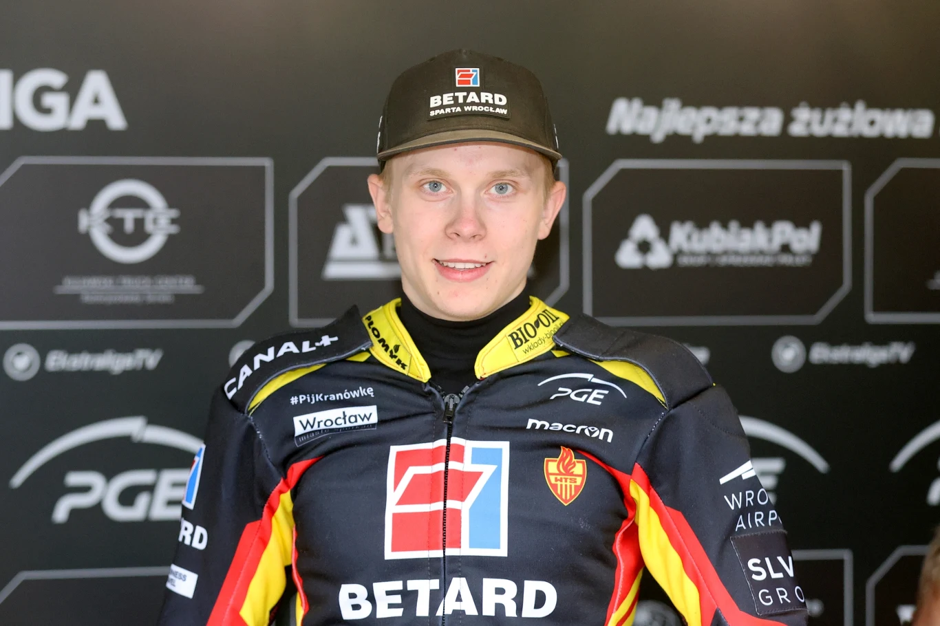 Francis Gusts w barwach Betard Sparty Wrocław