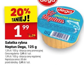 dega Sałatka rybna z warzywami 125 g niska cena