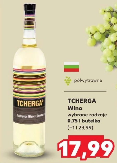 Wino półwytrawne Tcherga