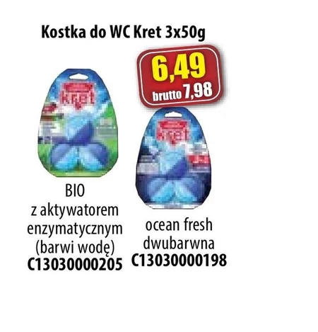 Kostka wc Kret