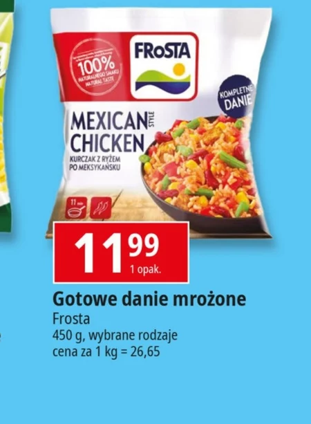 FRoSTA Mexican Style Chicken Kurczak z ryżem po meksykańsku 450 g