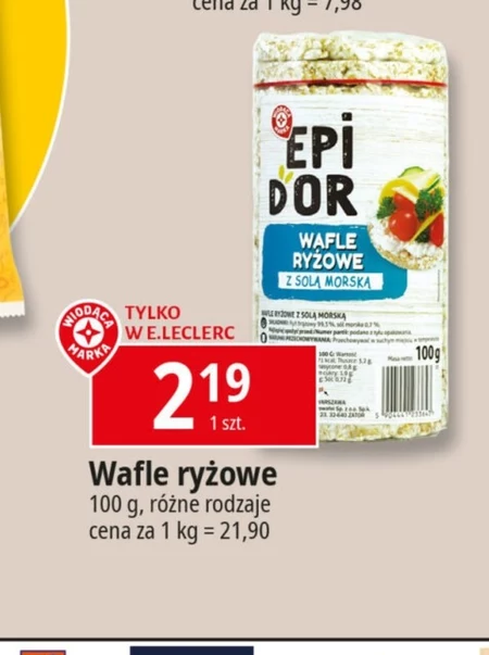 Wafle ryżowe