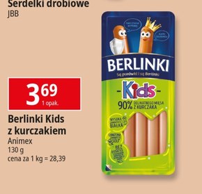 Berlinki Kids Kiełbasa 130 g niska cena