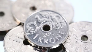 1 korona norweska - charakterystyczna moneta z dziurką