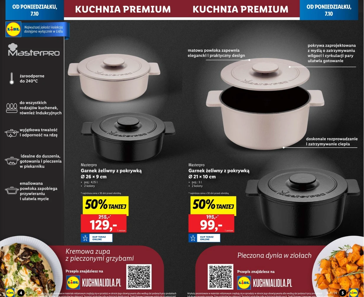Garnki żeliwne 50% taniej w Lidlu 