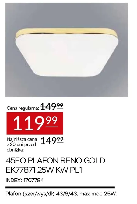 Plafon Reno