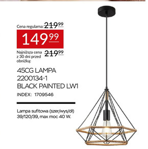 Lampa Black niska cena