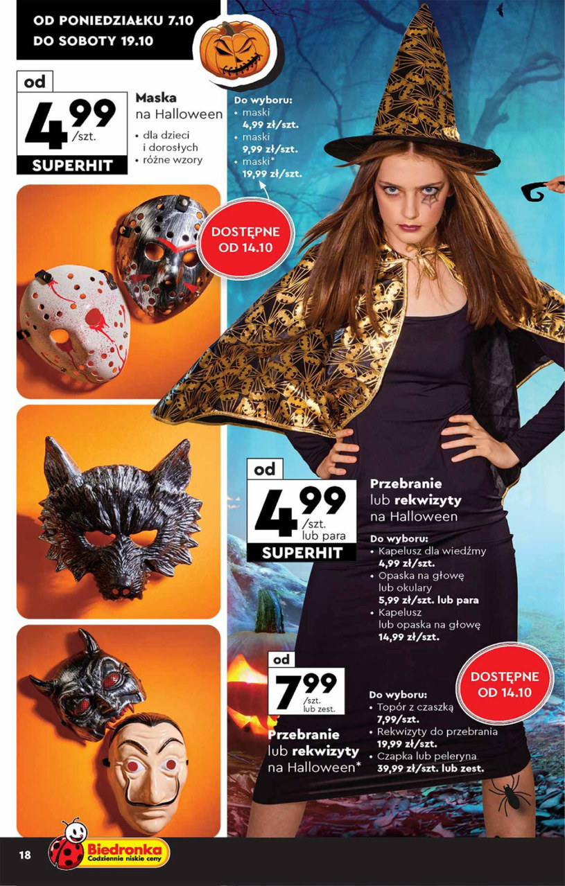 Gazetka: Halloween z Biedronką  - strona 18