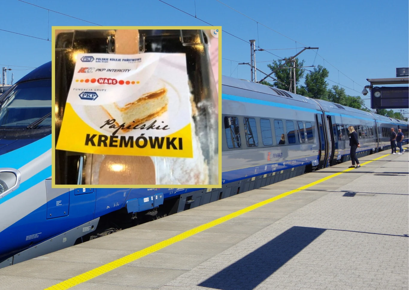 Papieskie kremówki rozdawano w pociągach PKP. Akcja kosztowała ponad 87 tys. złotych Papieskie kremówki rozdawano w pociągach PKP. Akcja kosztowała ponad 87 tys. złotych