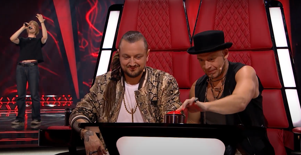 Maciej Rumiński, Baron i Tomson w "The Voice of Poland"