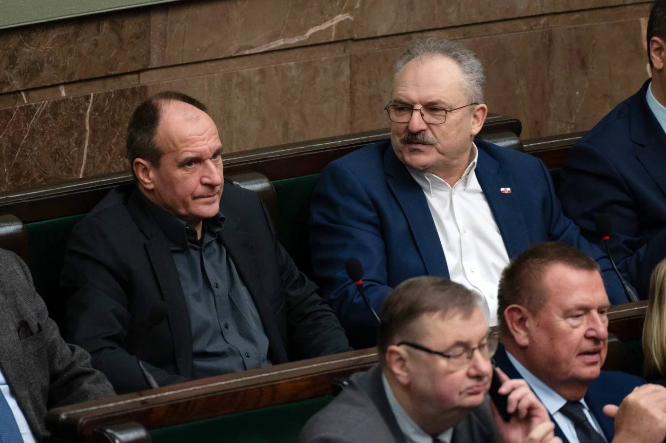 Paweł Kukiz i Marek Jakubiak w Sejmie Paweł Kukiz i Marek Jakubiak w Sejmie