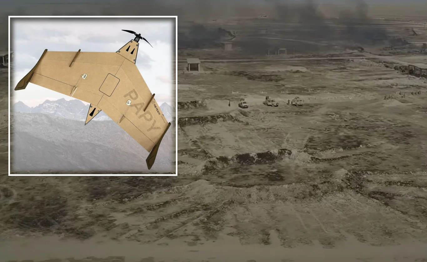 Papydrone-800: tani kartonowy dron-kamikadze z Korei Południowej Papydrone-800: tani kartonowy dron-kamikadze z Korei Południowej