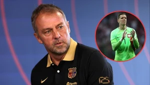 Hansi Flick i Wojciech Szczęsny (na małym zdjęciu)