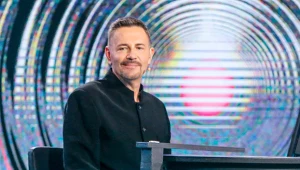 Krzysztof Ibisz na planie "Awantury o kasę"