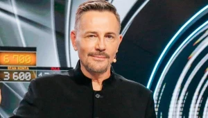 Krzysztof Ibisz na planie "Awantury o kasę"