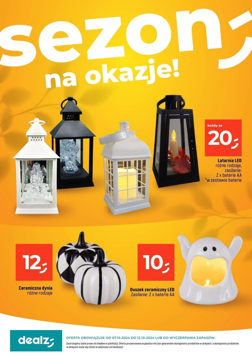 Gazetka promocyjna Dealz - ważna od 07. 10. 2024 do 12. 10. 2024