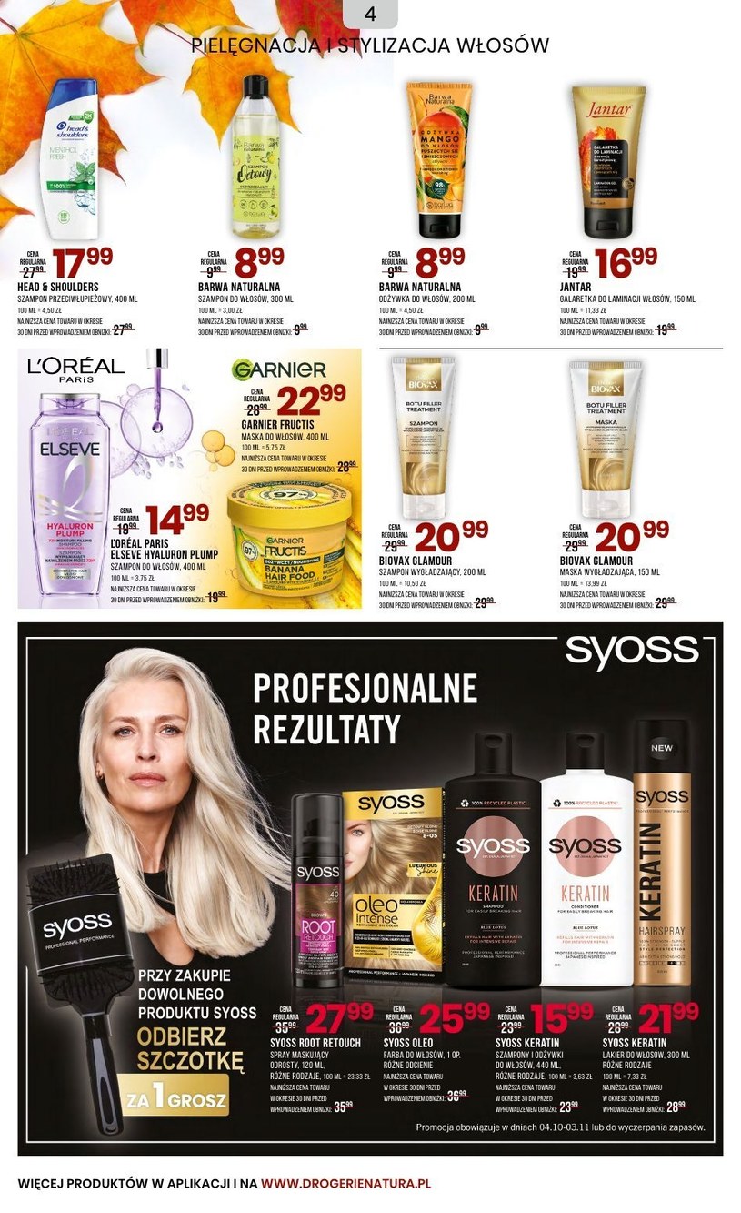 Gazetka: Promocje na perfumy i pielęgnację! - Drogerie Natura - strona 4