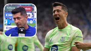 La Liga. Robert Lewandowski w meczu Deportivo Alaves - FC Barcelona