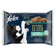 FELIX Deliciously Sliced Rybne Smaki Mokra karma dla kota 4x80 g