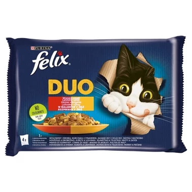 Felix Duo Karma dla kotów wiejskie smaki w galaretce 340 g (4 x 85 g) - 1