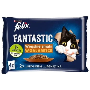 Felix Fantastic Karma dla kotów wiejskie smaki w galaretce 340 g (4 x 85 g) - 2