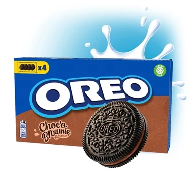 Oreo Ciastka kakaowe z nadzieniem kakaowym 176 g (16 sztuk) - 0