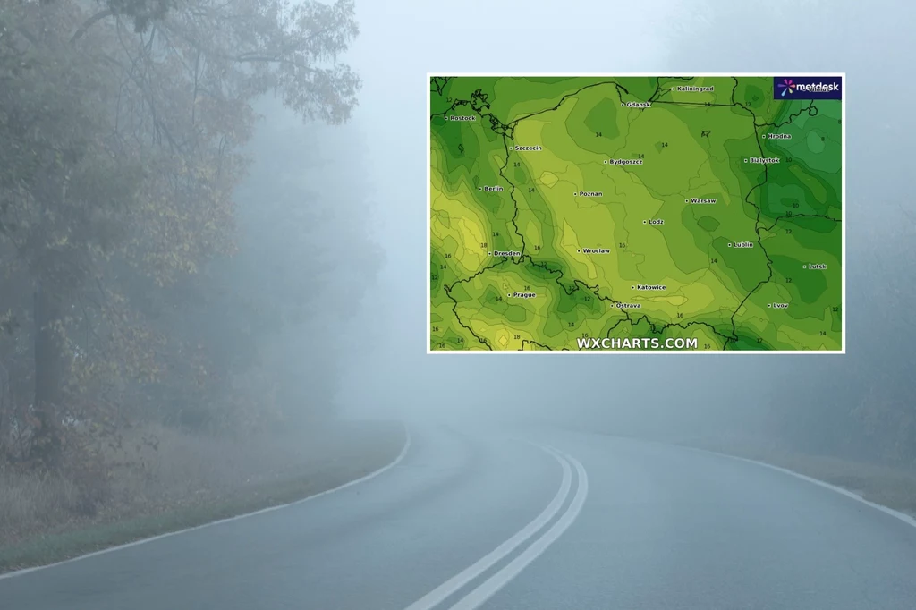 Rano w poniedziałek gęste mgły mogą się utrzymywać szczególnie na południowym zachodzie Polski Rano w poniedziałek gęste mgły mogą się utrzymywać szczególnie na południowym zachodzie Polski