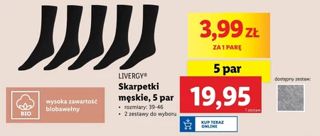 Skarpetki męskie Livergy