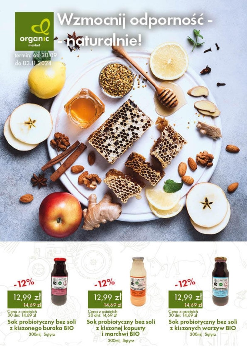 Gazetka promocyjna Organic - ważna od 30. 09. 2024 do 03. 11. 2024