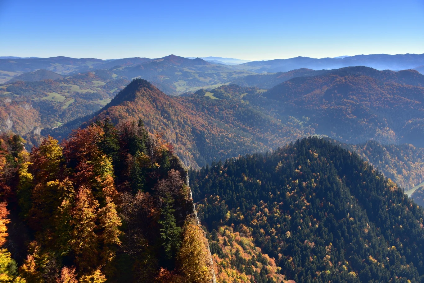Pieniny jesienią oferują malownicze krajobrazy. Są więc dobrym celem na weekendową wycieczkę.
