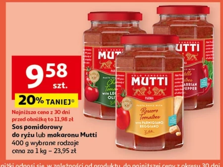 Mutti Sos pomidorowy z serem Parmigiano Reggiano 400 g