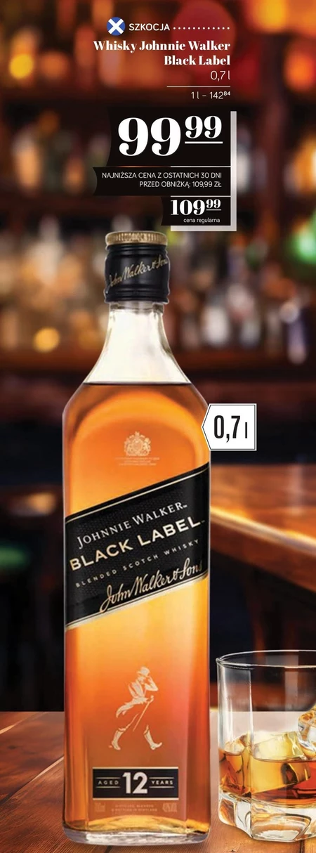  Johnnie Walker Black Label Blended Scotch Whisky 700 ml