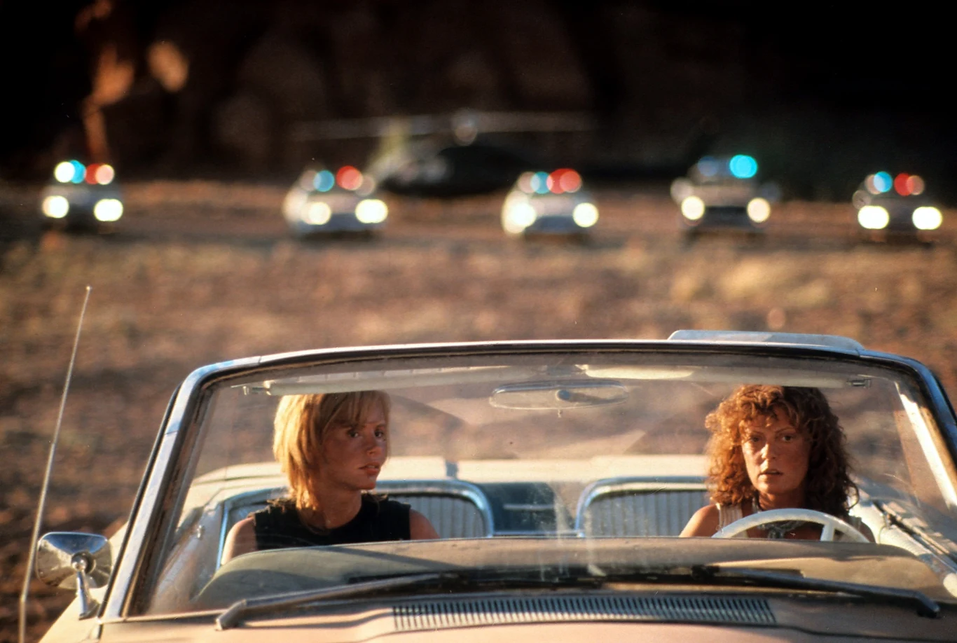 Geena Davis i Susan Sarandon w filmie "Thelma i Louise" Geena Davis i Susan Sarandon w filmie "Thelma i Louise"