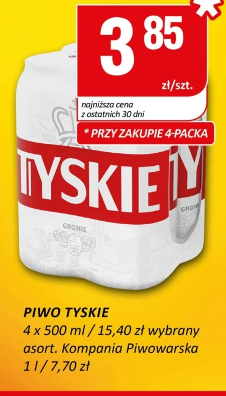 Tyskie Piwo jasne 500 ml
