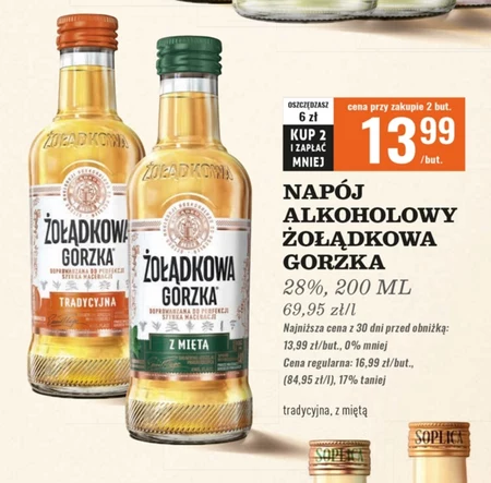 Napój alkoholowy Żołądkowa Gorzka