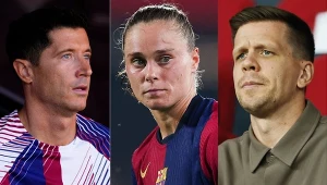 Robert Lewandowski, Ewa Pajor i Wojciech Szczęsny - fot. East News - Mutsu Kawamori/Aflo Images, AFP - Jose Breton