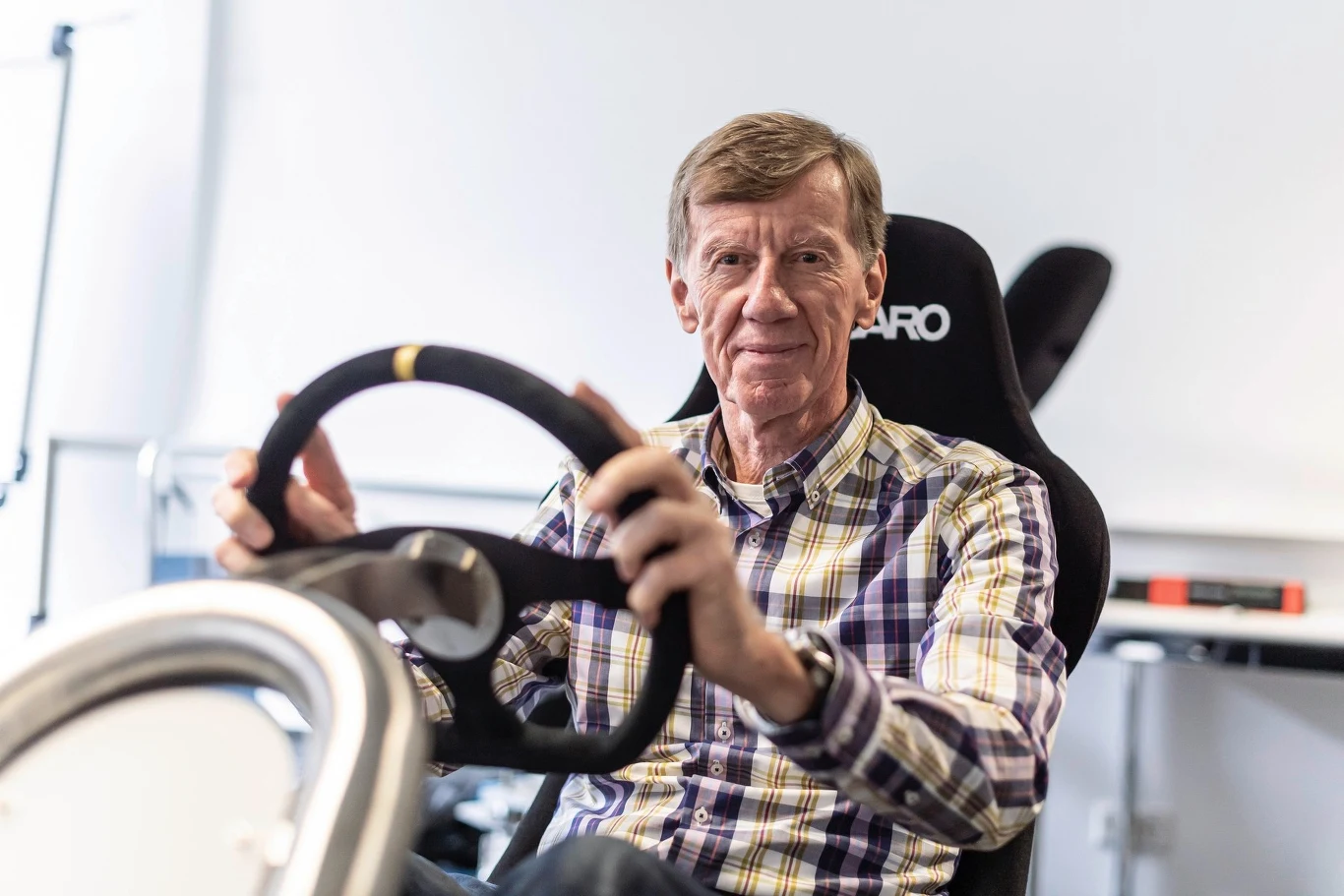Walter Röhrl blisko współpracował z firmą Recaro przez kilka dekad.