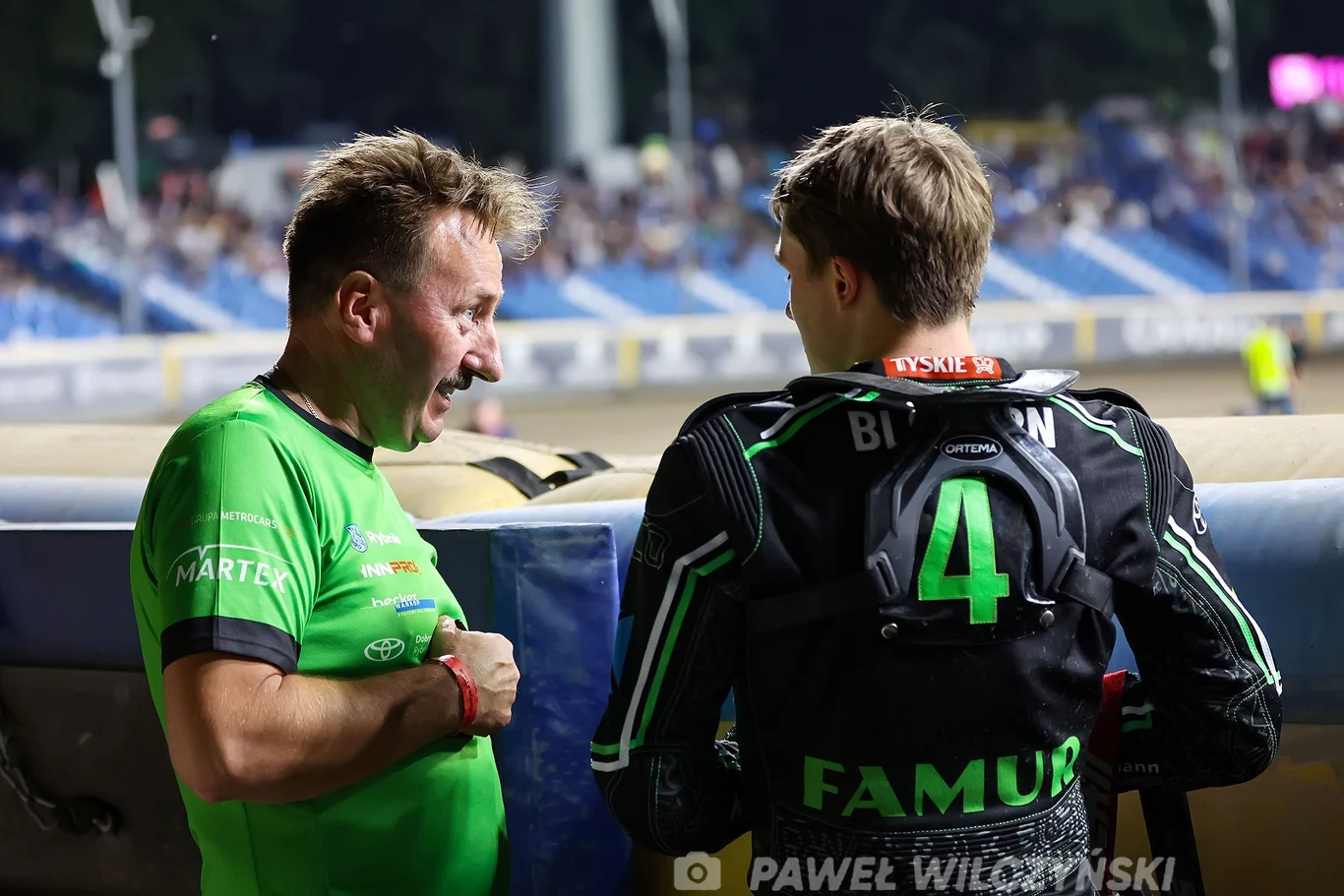 Krzysztof Mrozek z Norickiem Bloedornem. Krzysztof Mrozek z Norickiem Bloedornem.