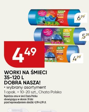 Worki na śmieci Dobra Nasza! niska cena