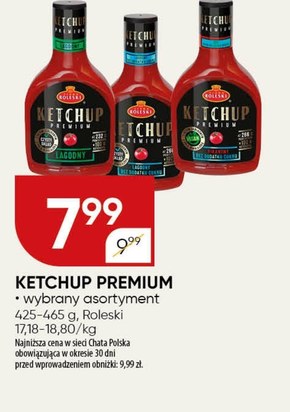 Firma Roleski Ketchup premium łagodny meksykański 465 g niska cena