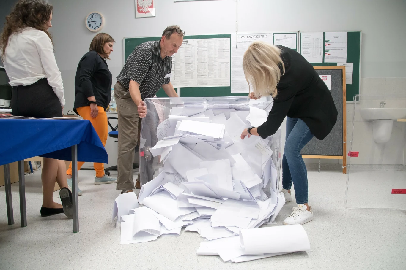 Otwarcie urn wyborczych, Gdańsk