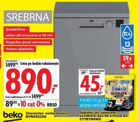 Окрема посудомийна машина Beko