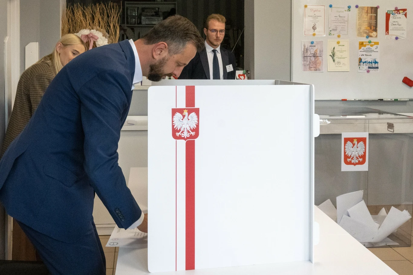 Władysław Kosiniak-Kamysz podczas głosowania w gminie Gdów