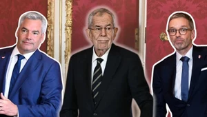 Alexander van der Bellen (po środku) powiedział, że sytuacja polityczna w Austrii jest patowa