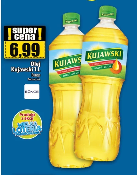 Kujawski Olej rzepakowy z pierwszego tłoczenia 1 l